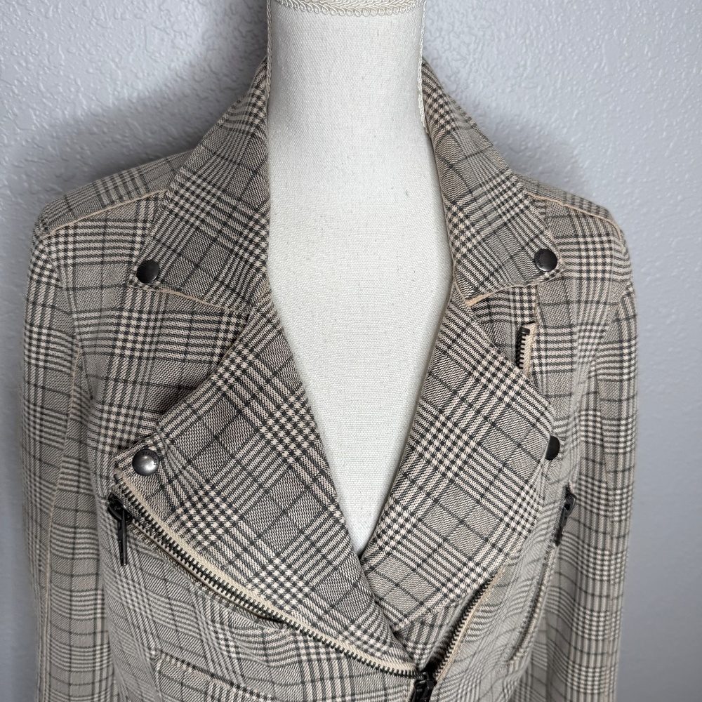 BLANKNYC cropped moto‎ style zip Jacket -cp - Picture 3 of 10